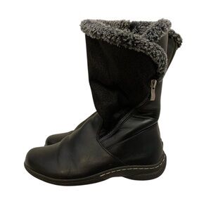 Cozy Black Fur-Lined Winter Boots